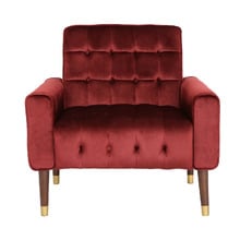 Bartos Button-Tufted Velvet Armchair